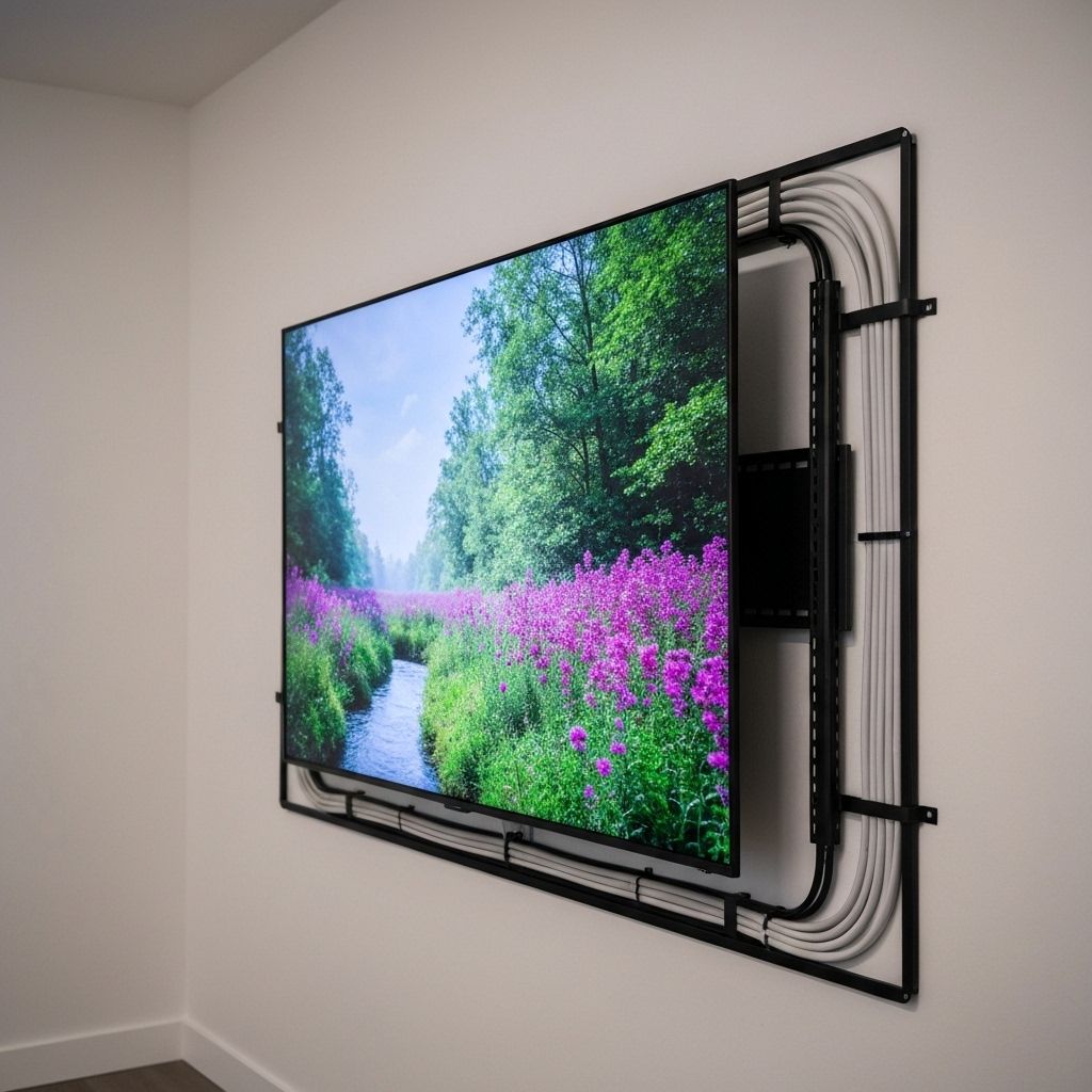 Professional tv wall mounting with cable management milton keynes service in Milton Keynes